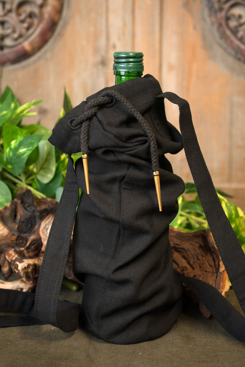 Flasketaske, sort