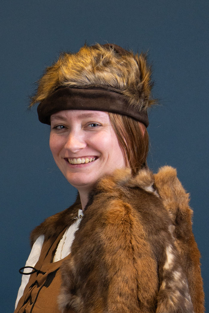 Viking cap Ragi, brown, wool blend
