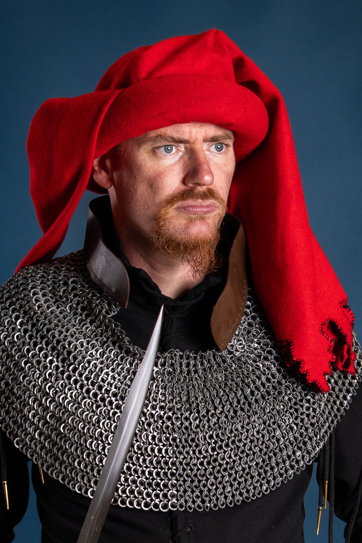Chaperon Jan van Eyck, red, wool