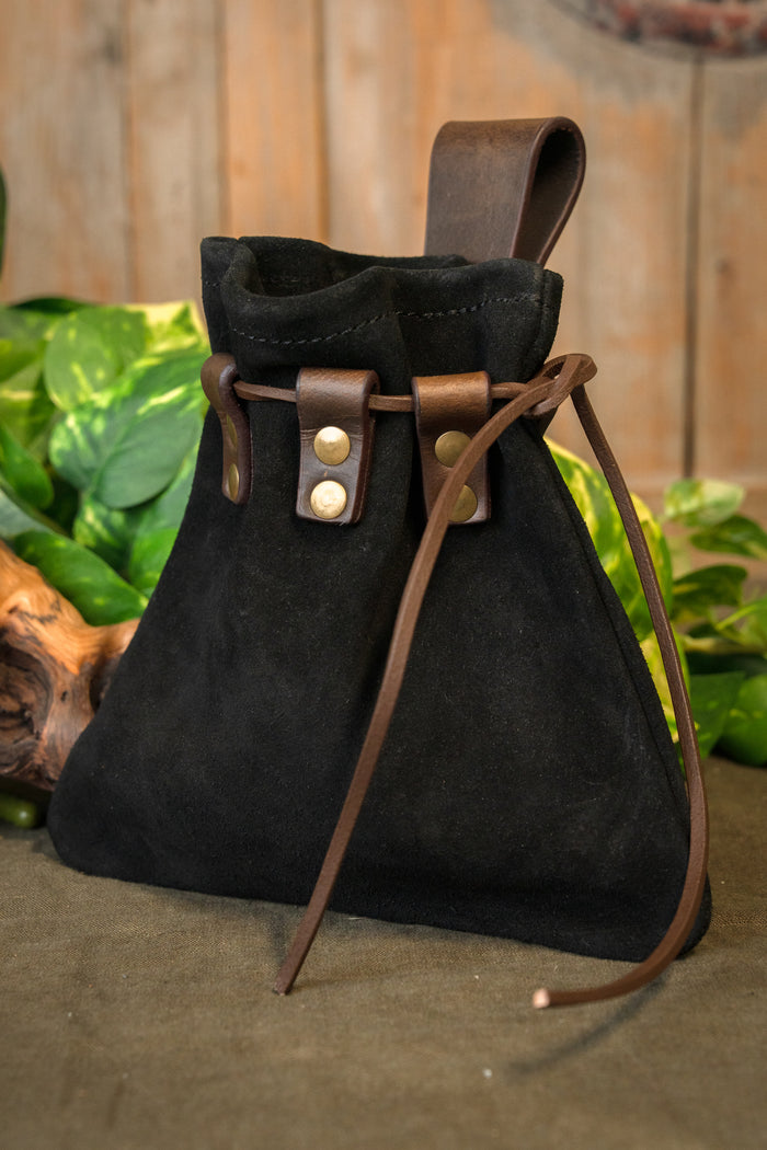 Medieval pouch Amelyn, black