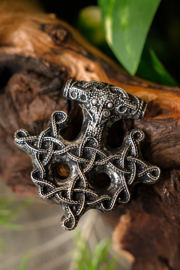 Hiddensee Thor's hammer, silvered bronze