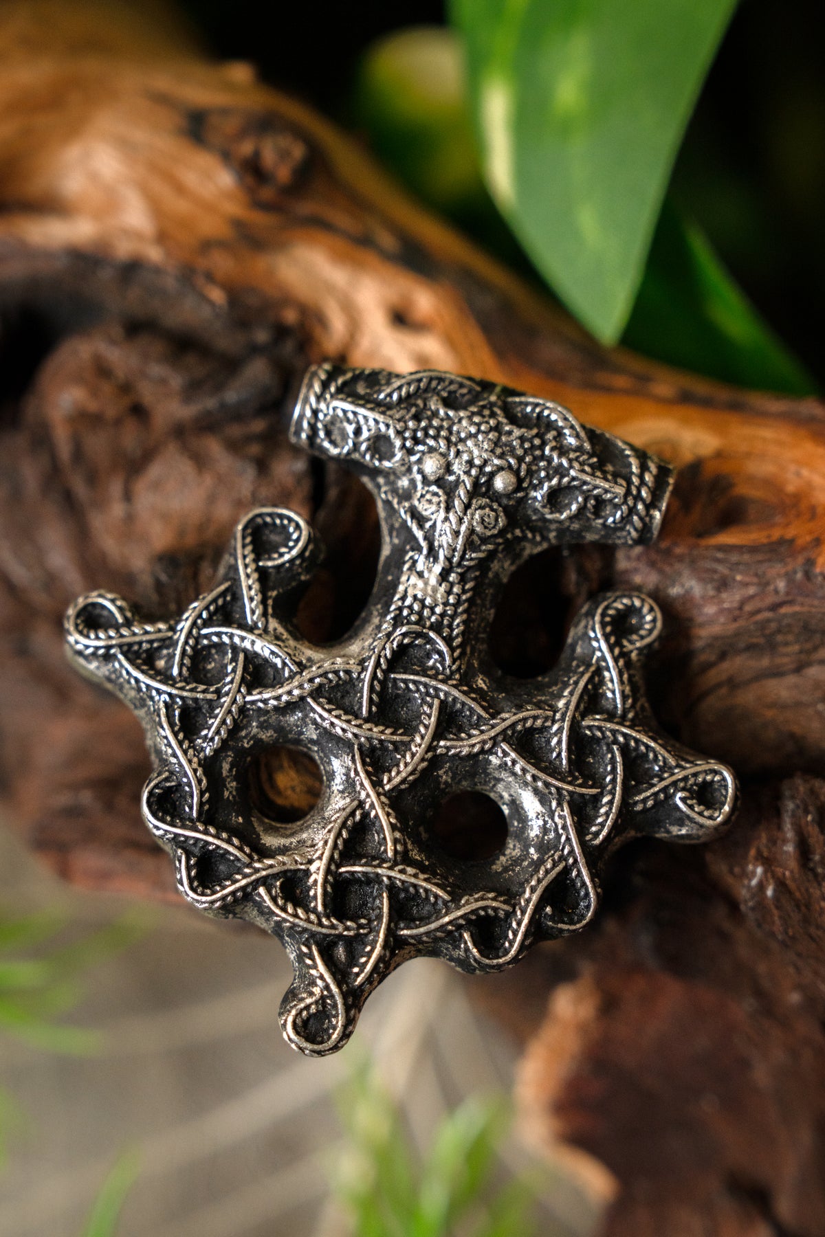 Hiddensee Thor's hammer, silvered bronze