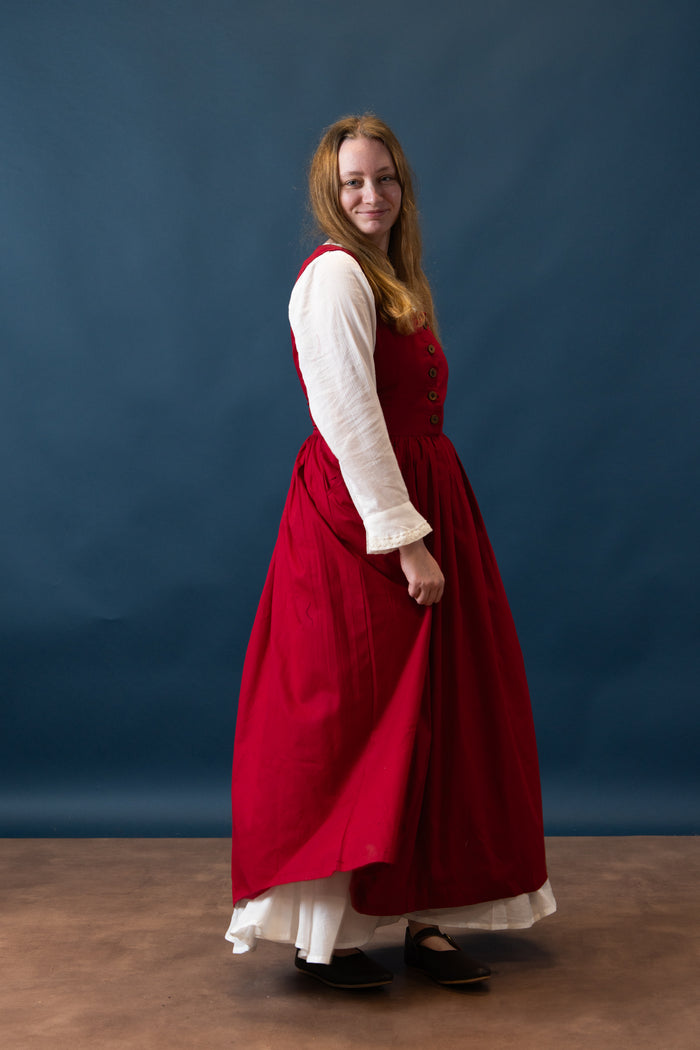 Medieval kirtle Lene, red