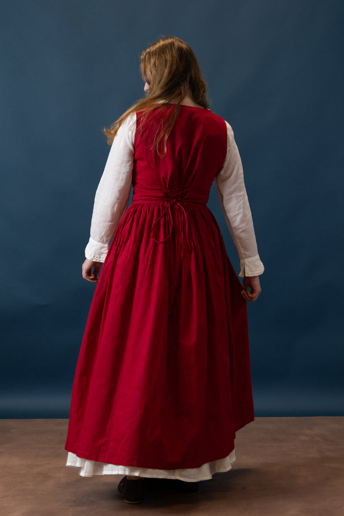 Medieval kirtle Lene, red