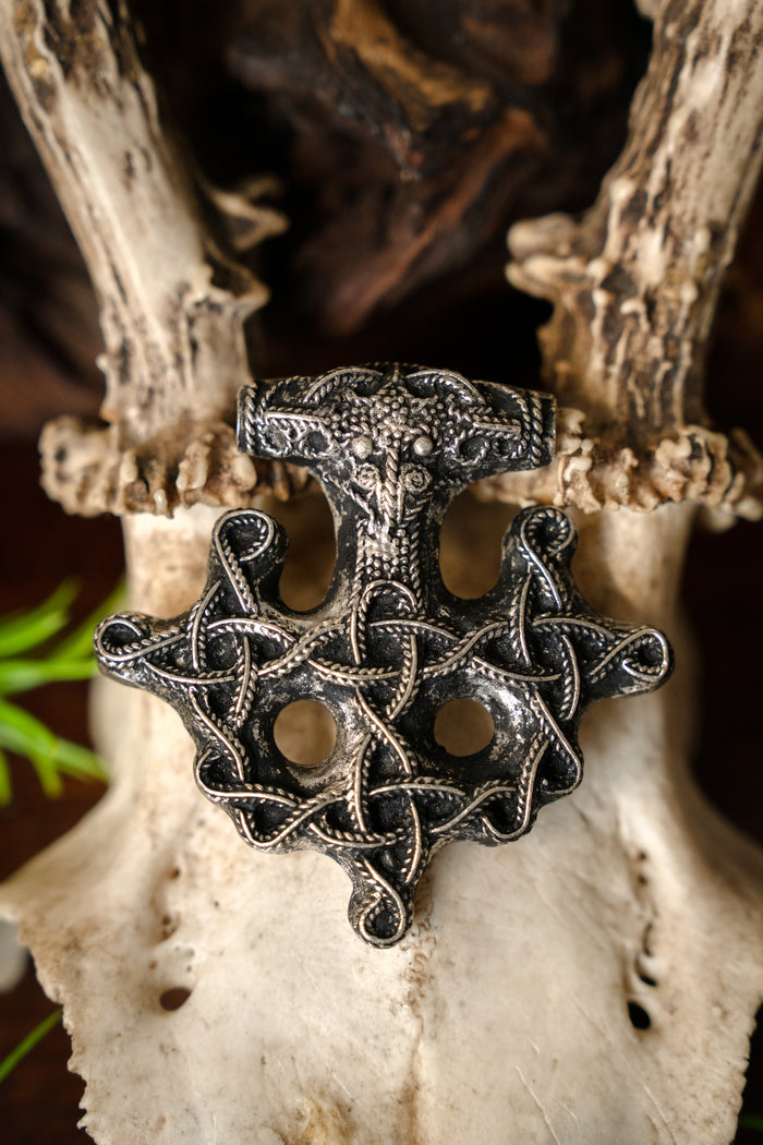 Hiddensee Thor's hammer, silvered bronze
