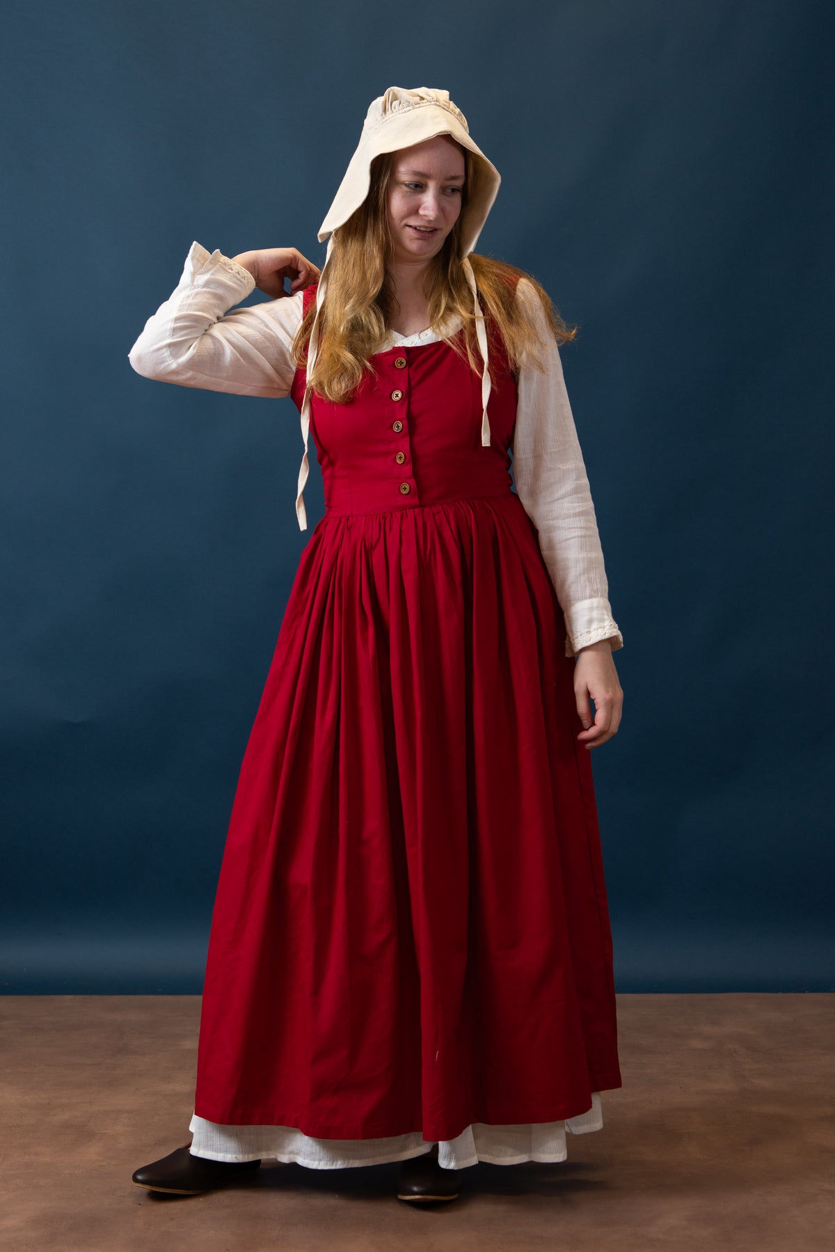 Medieval kirtle Lene, red