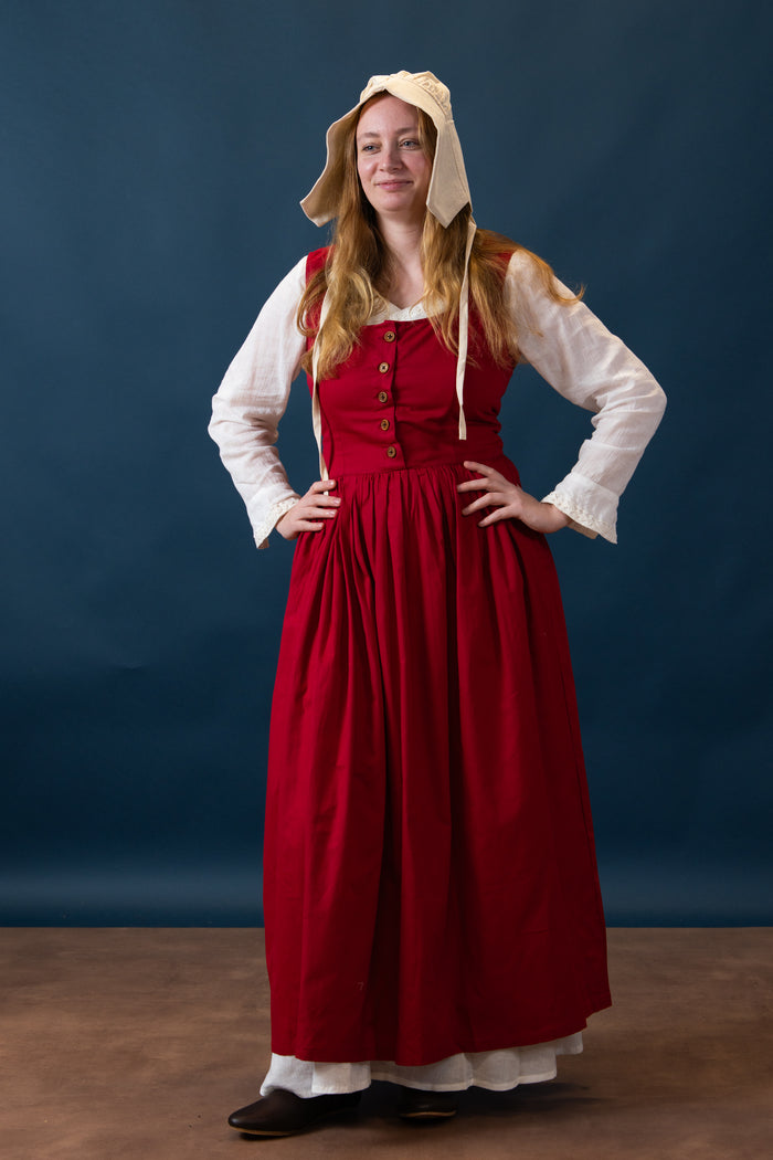 Medieval kirtle Lene, red