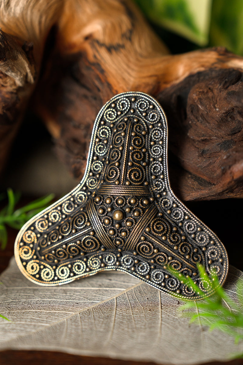 Kløverbladsfibula Stora Ryk, bronze