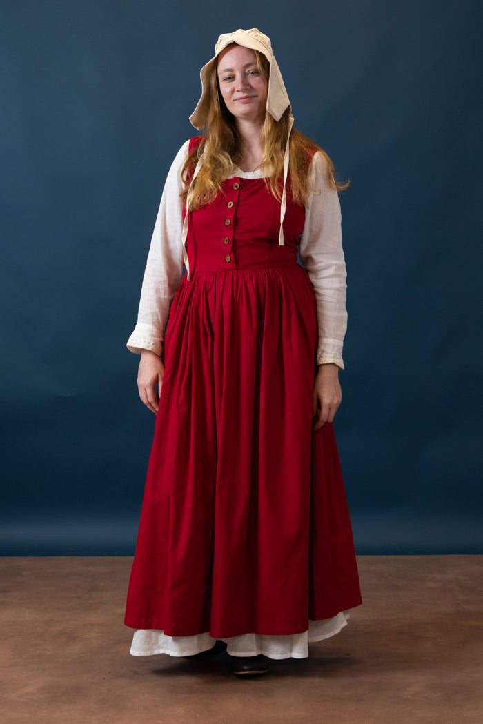 Medieval kirtle Lene, red