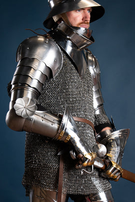 Gothic vambraces, arm armour, 1.6 mm