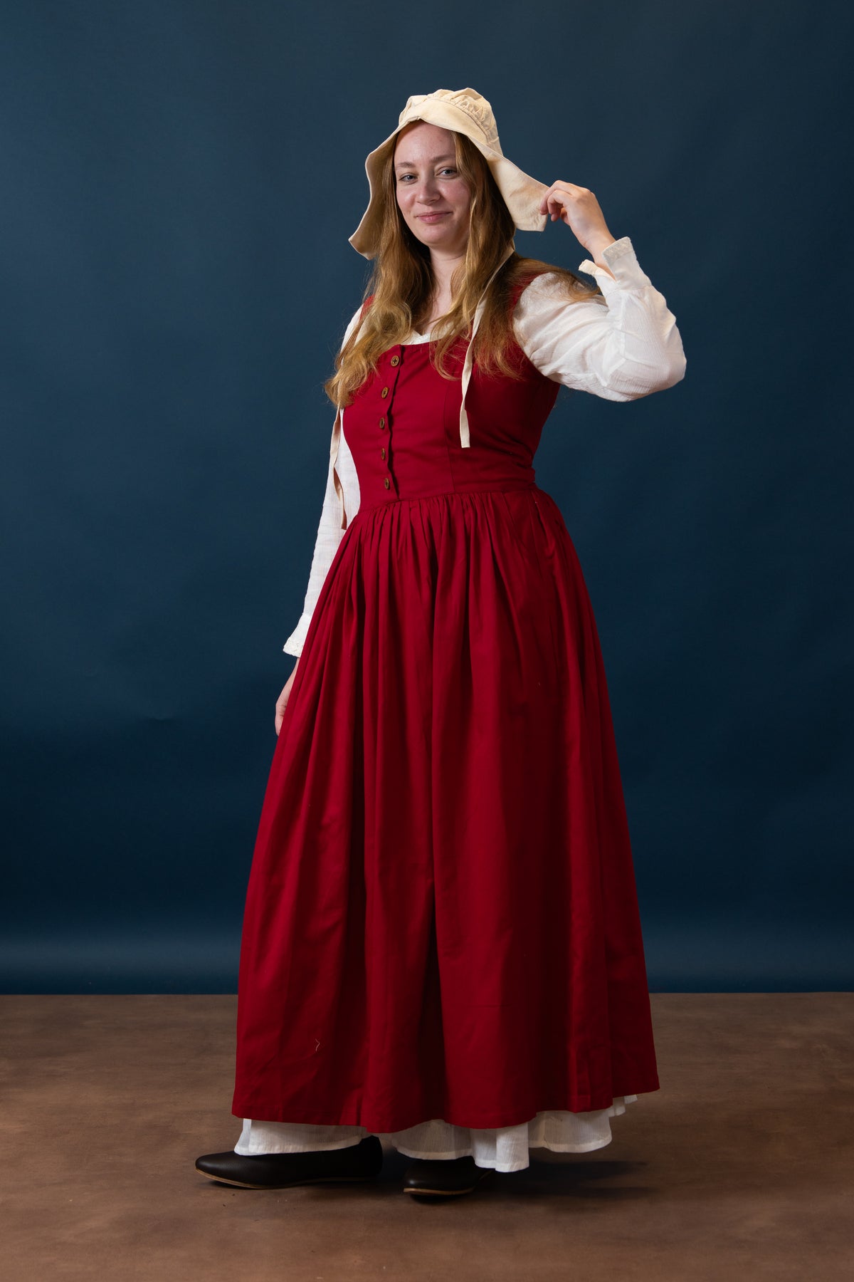 Medieval kirtle Lene, red