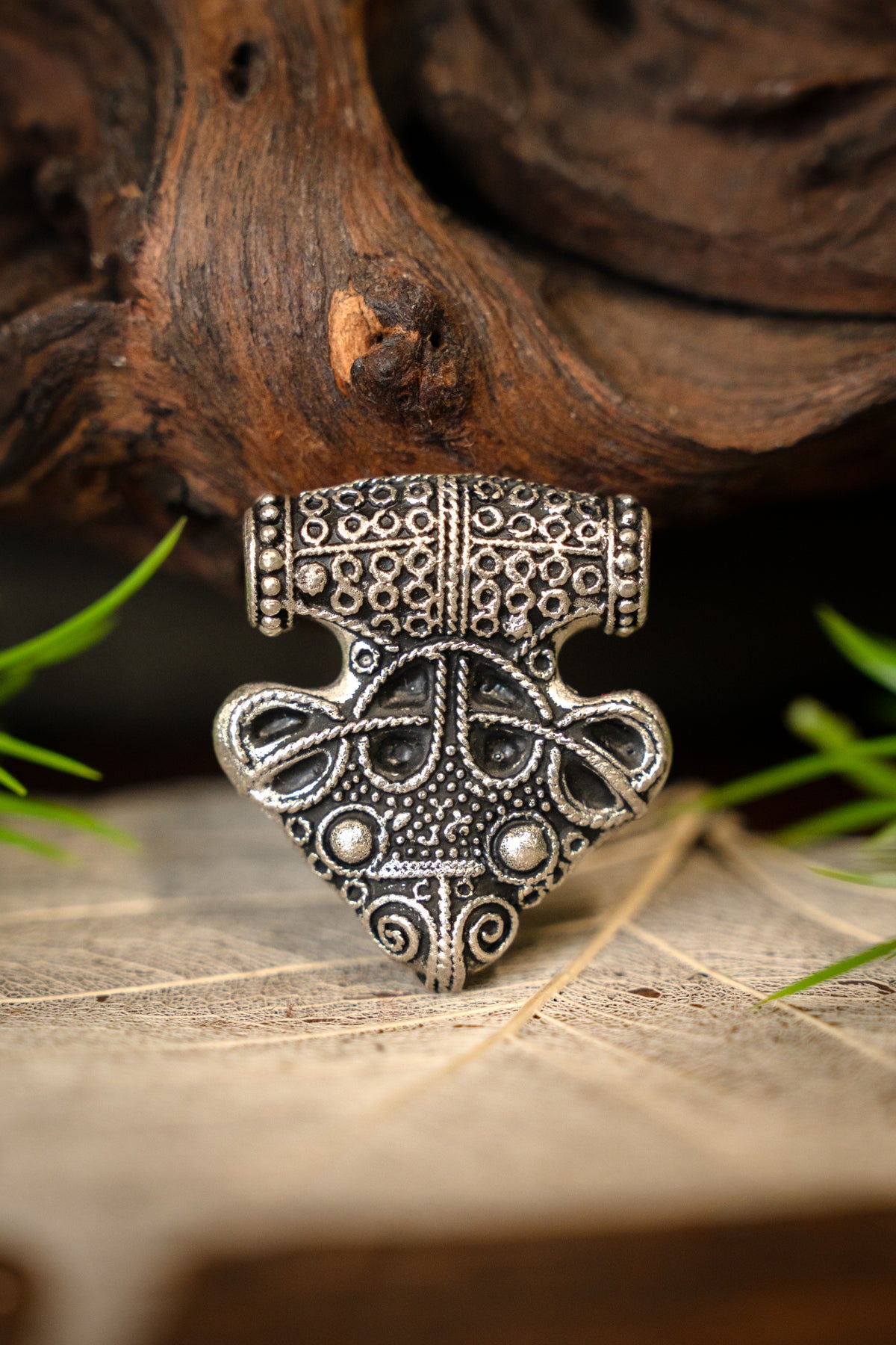 Luxury Thor's hammer Sigtuna, silvered bronze