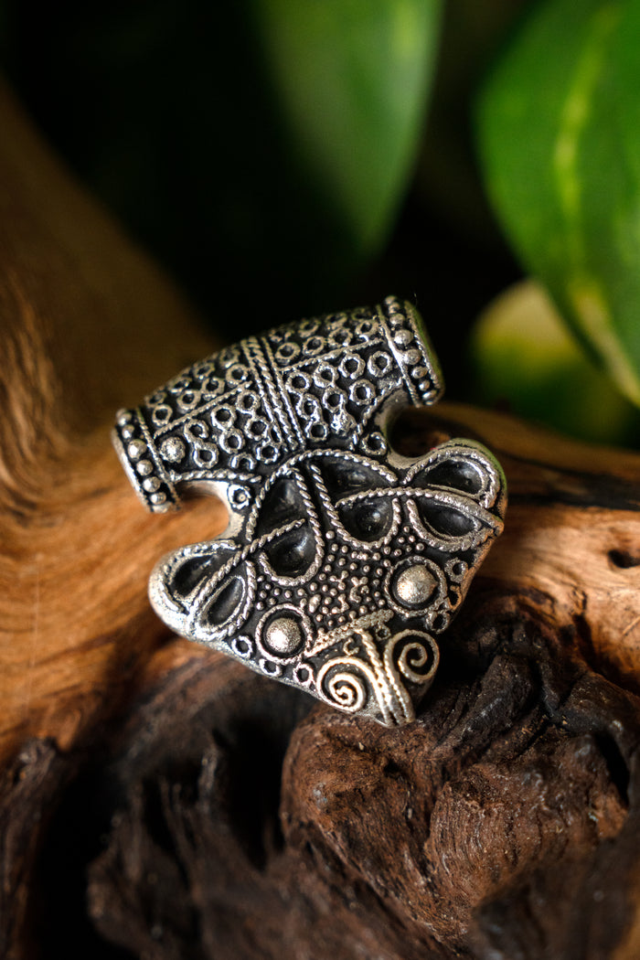 Luxury Thor's hammer Sigtuna, silvered bronze