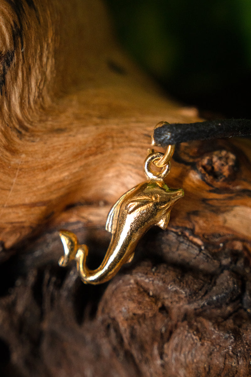 Pendentif dauphin romain, étain