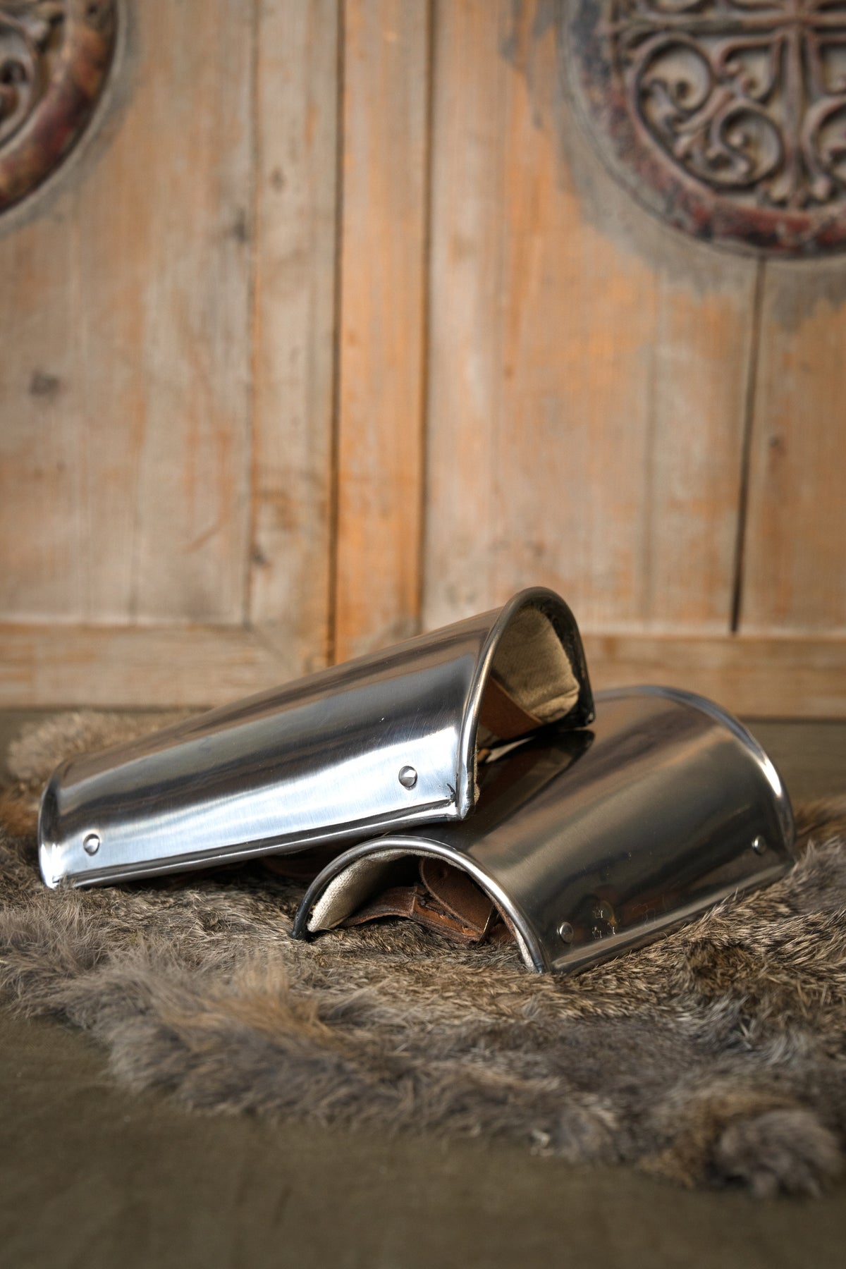 Steel bracers, underarm armour, 1.6 mm