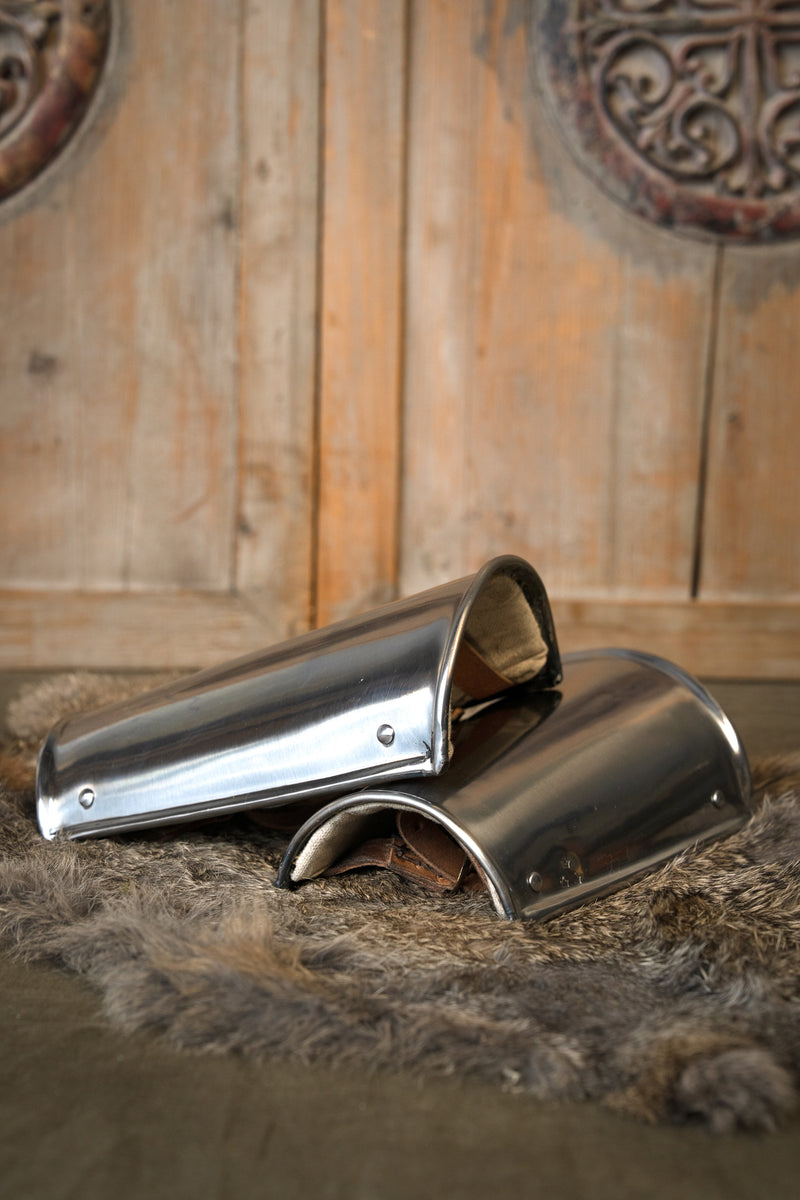 Stålbracers, underarmskydd, 1,6 mm