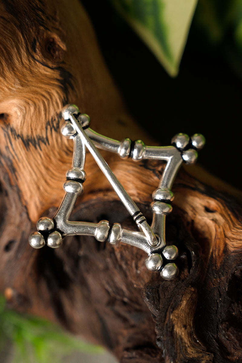 Broche médiévale de Bamberg, en bronze argenté