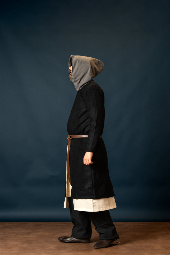 Medieval hood, grey
