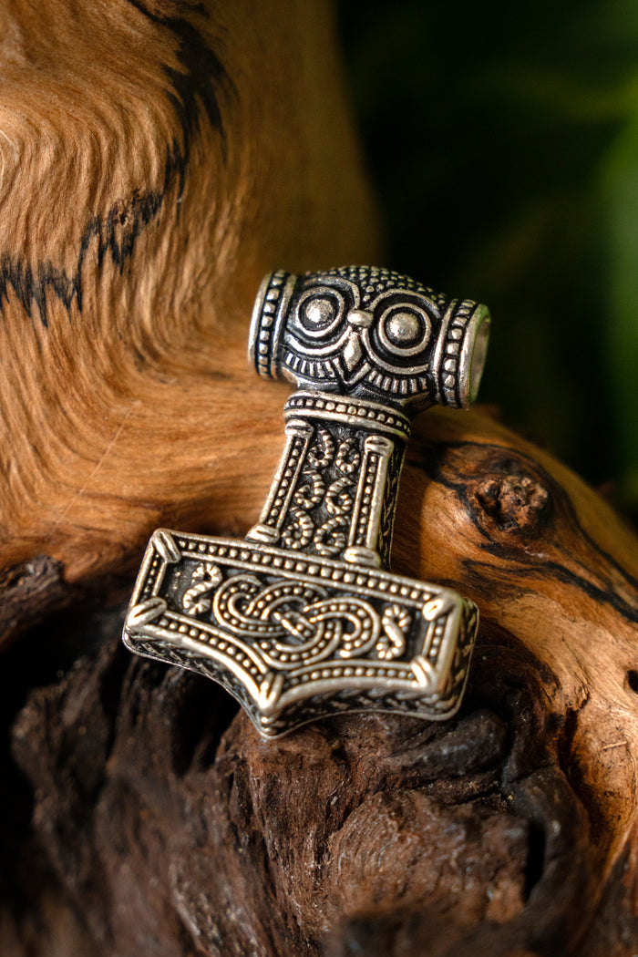 Viking Ödeshög Mjölnir, silvered bronze