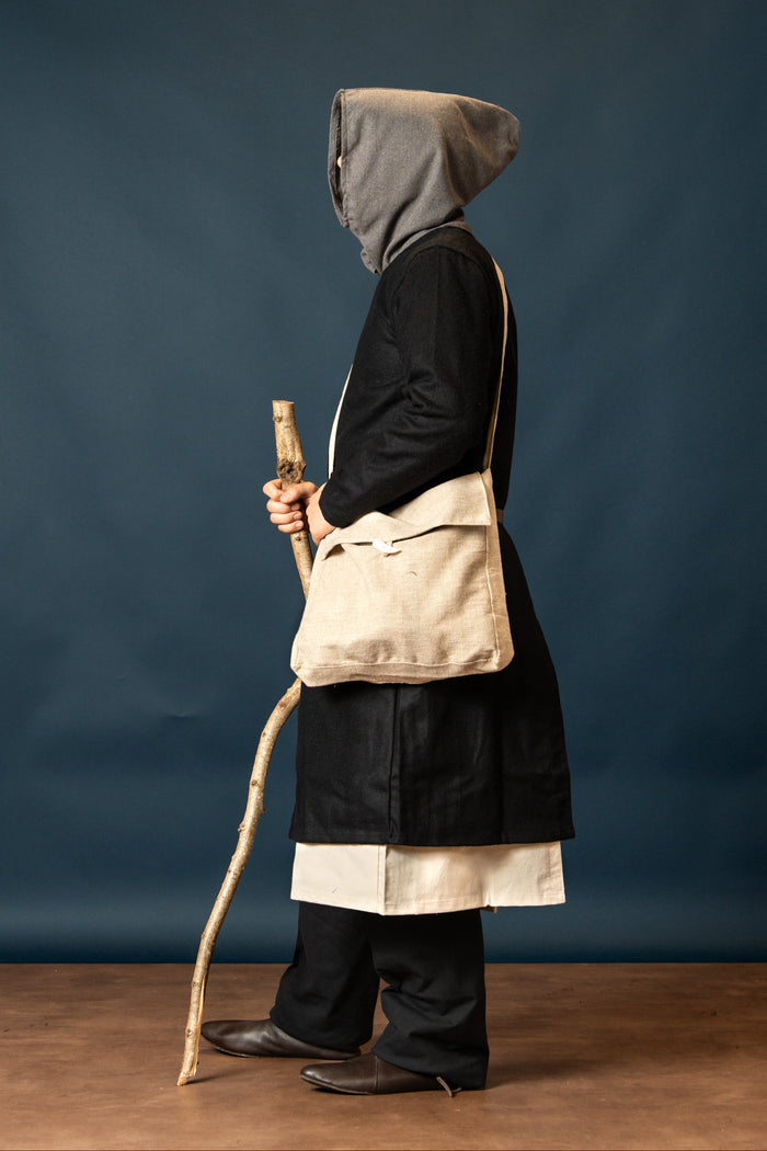 Medieval hood, grey