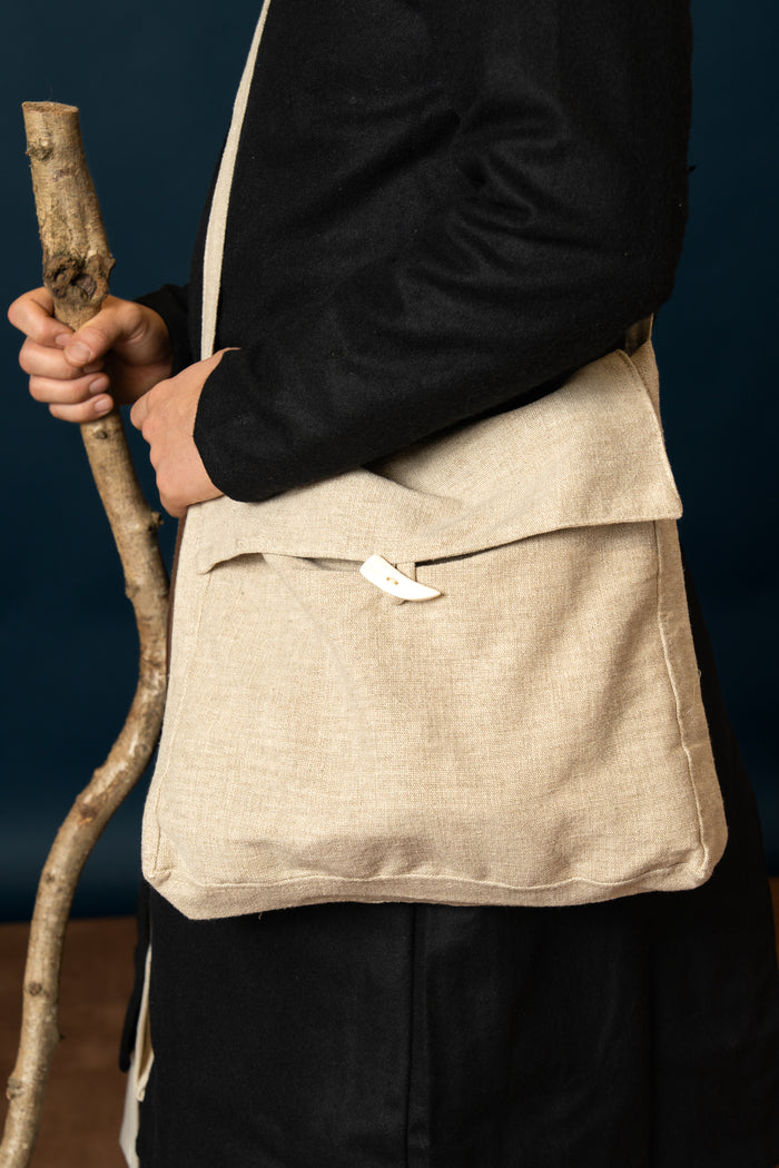 Medieval bag Ehwaz, natural