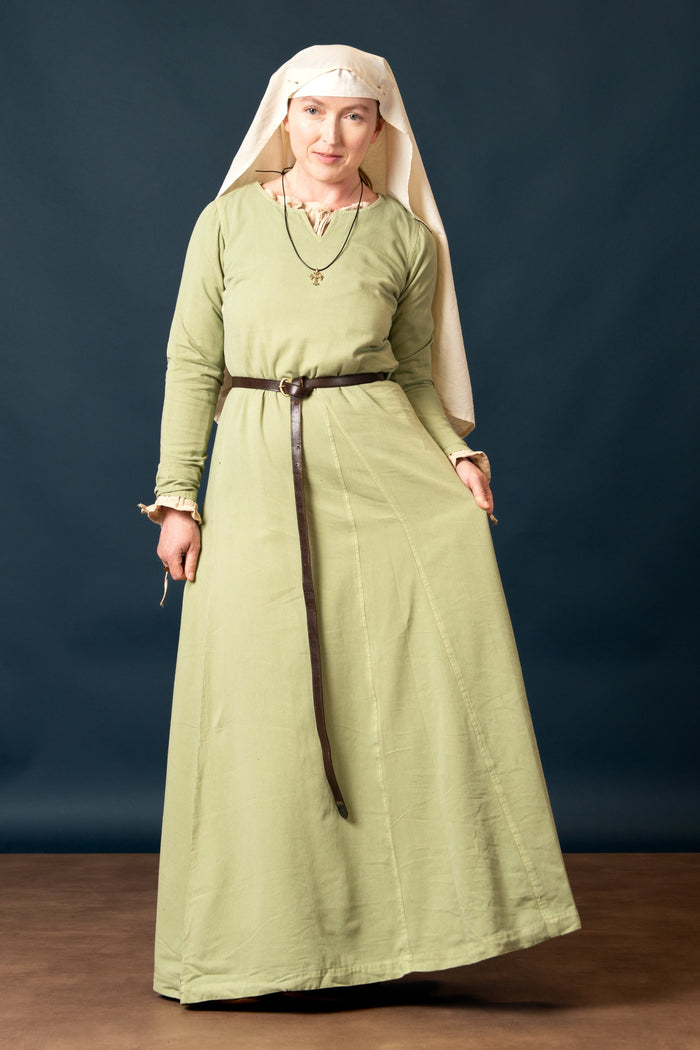 Dress Tyra, washed green