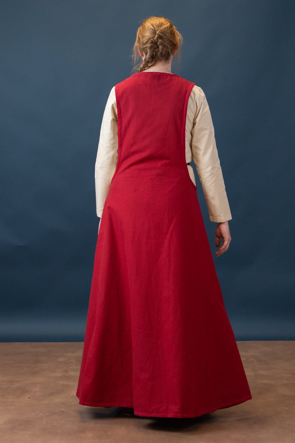 Medieval surcotte Isabeau, red