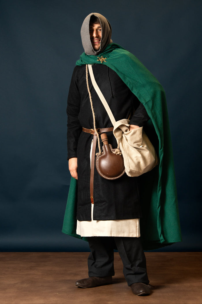 Cloak Aaron, wool blend, green