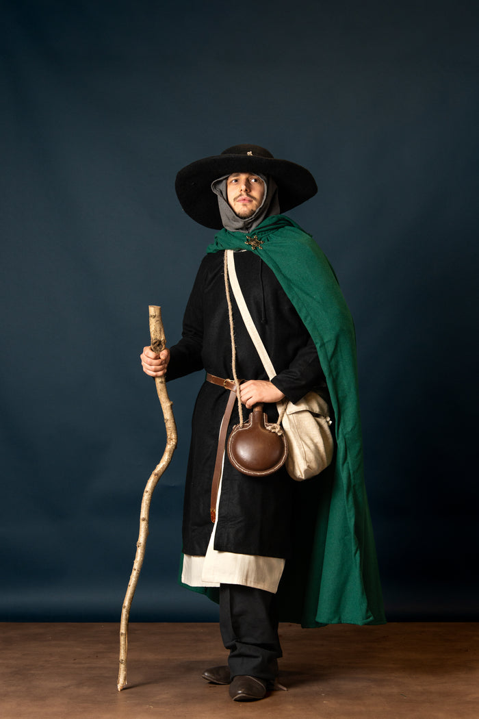 Cloak Aaron, wool blend, green