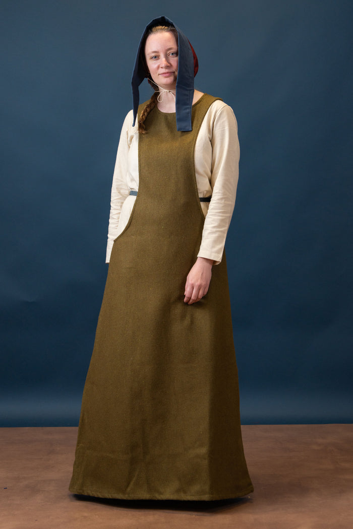 Surcote Albrun, green, wool blend