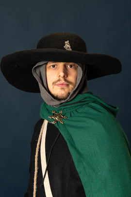 Hat Guthrie, black, wool felt