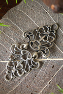 Chiusura rinascimentale per mantello, bronzo argentato