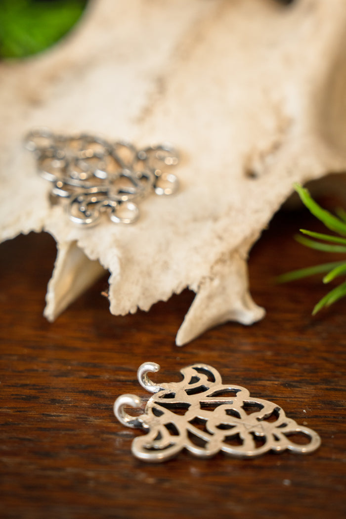 Renaissance cloak clasp, silvered bronze