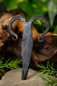 Hand forged Celtic belthook