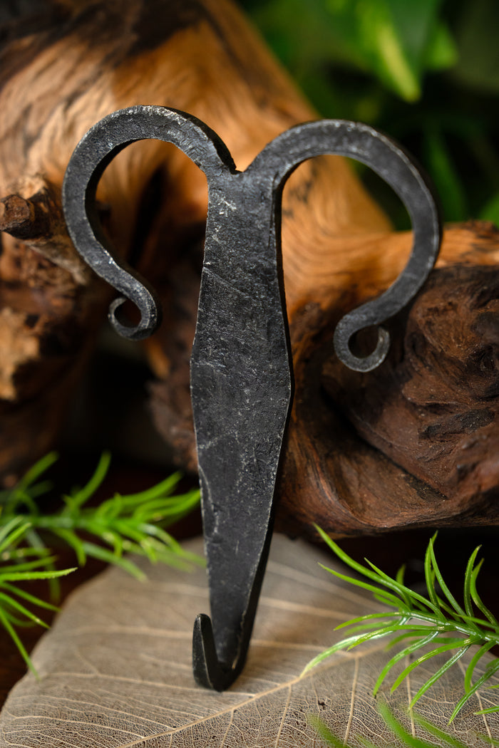 Hand forged Celtic belthook