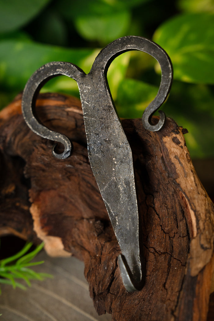 Hand forged Celtic belthook