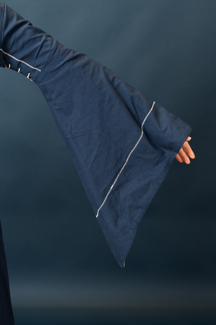 Medieval bliaut Amal, blue-white
