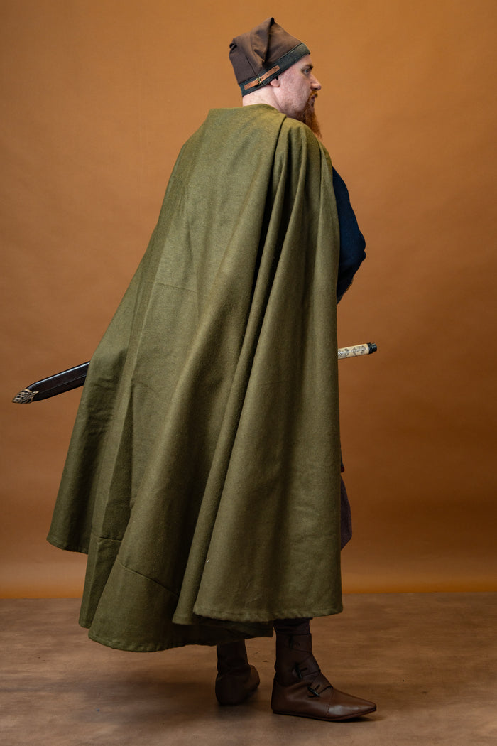 Cloak Hibernus, autumn green, wool mix