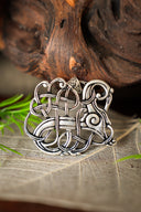 Bijou viking Lindholm Hoeje, bronze argenté