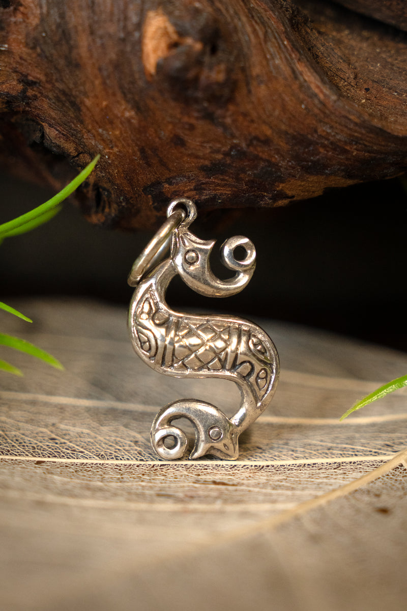 Cheval marin celtique, argent argent sterling