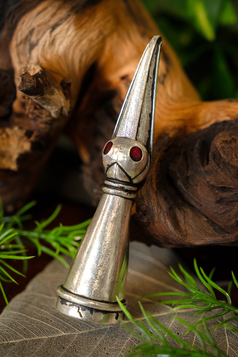 Drinking horn decoration Stavanger, silvered