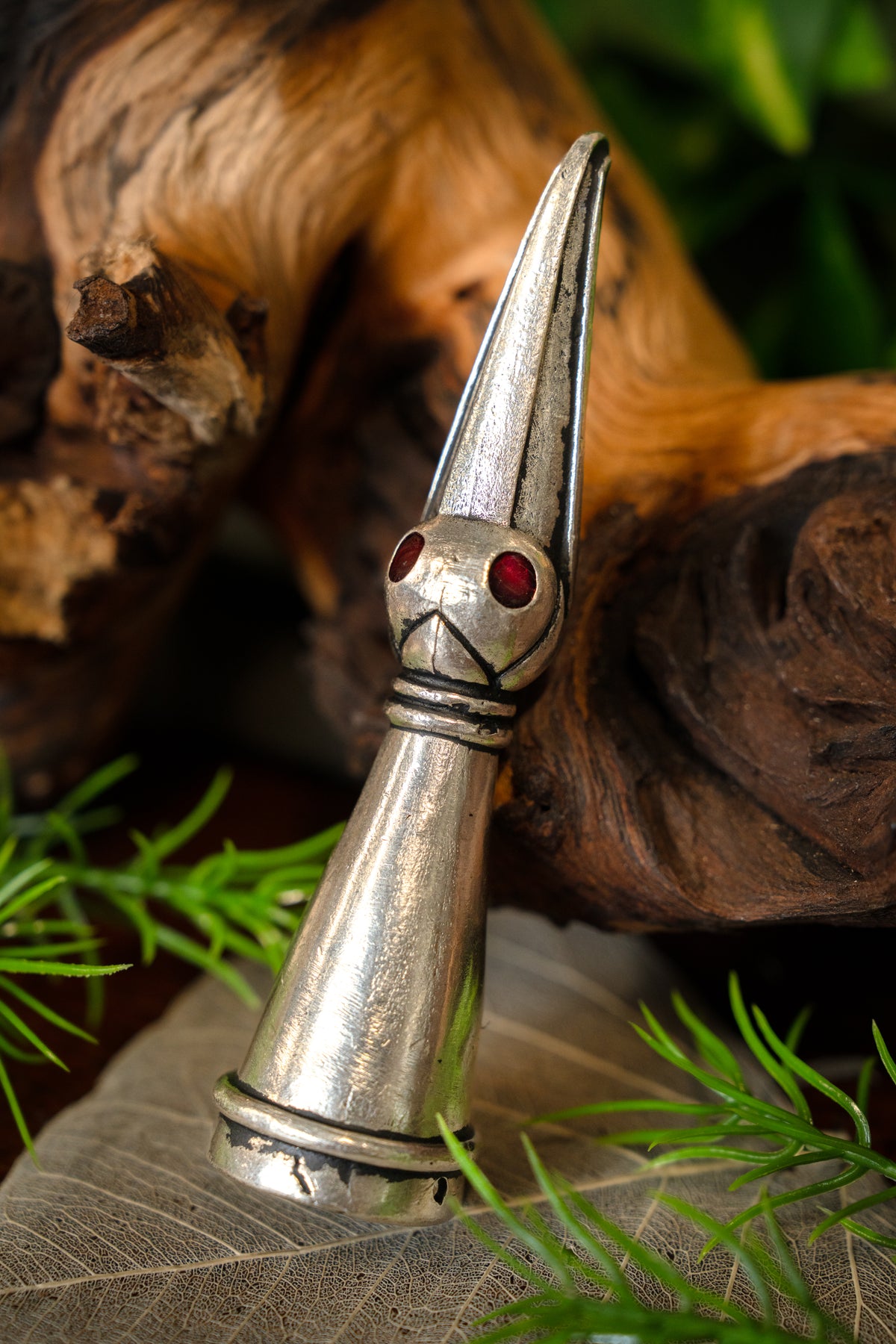 Drinking horn decoration Stavanger, silvered