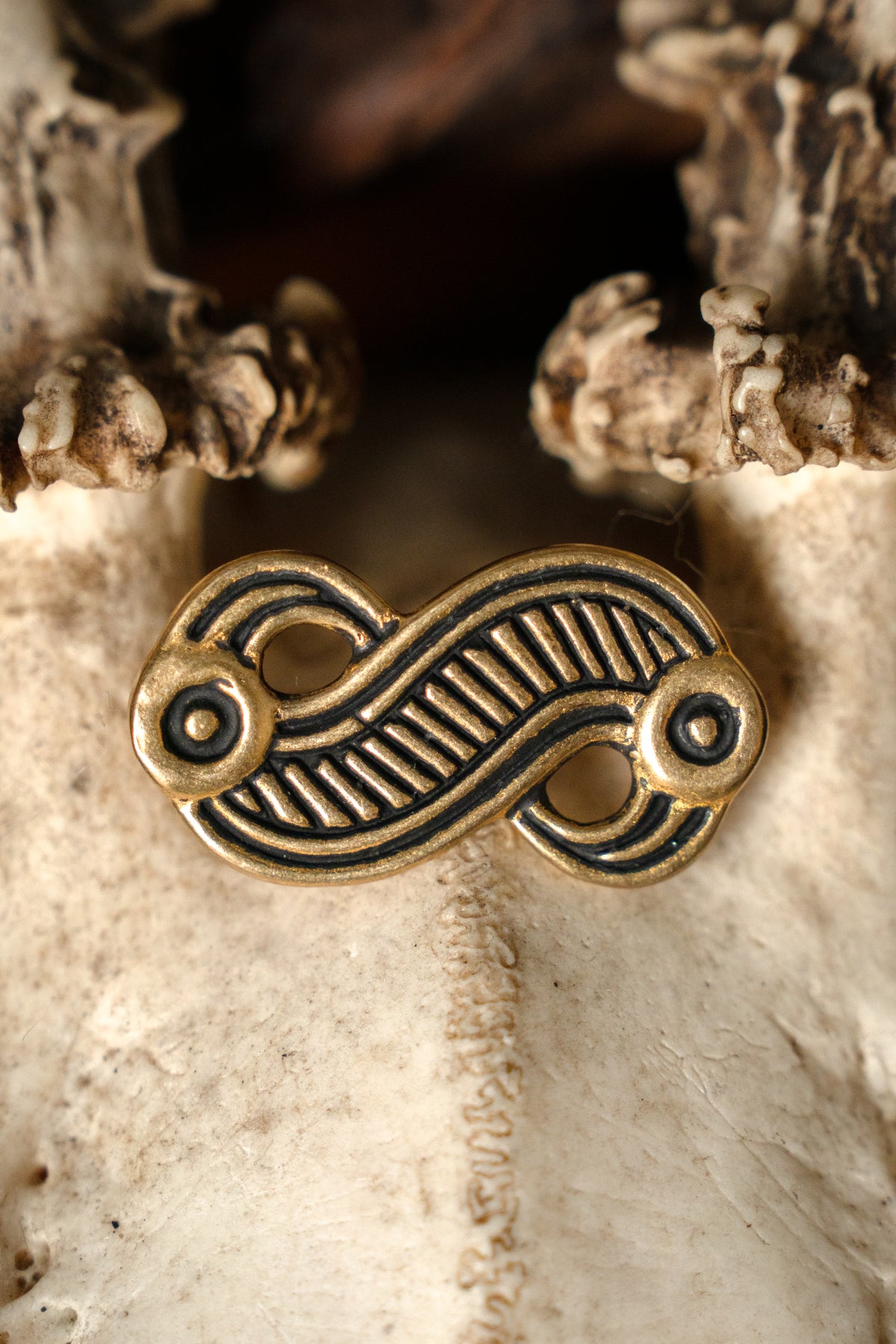 Frankish eagle fibula, bronze