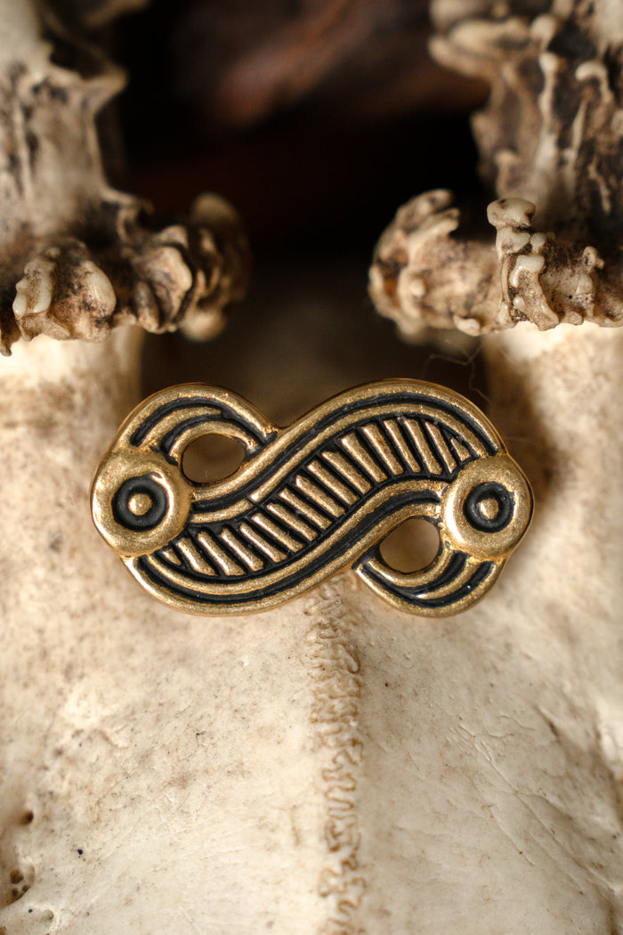 Frankish eagle fibula, bronze
