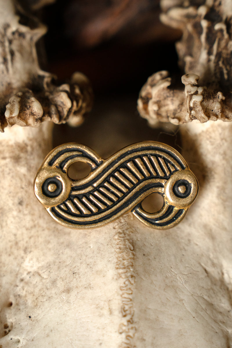 Fränkische Adlerfibel, Bronze