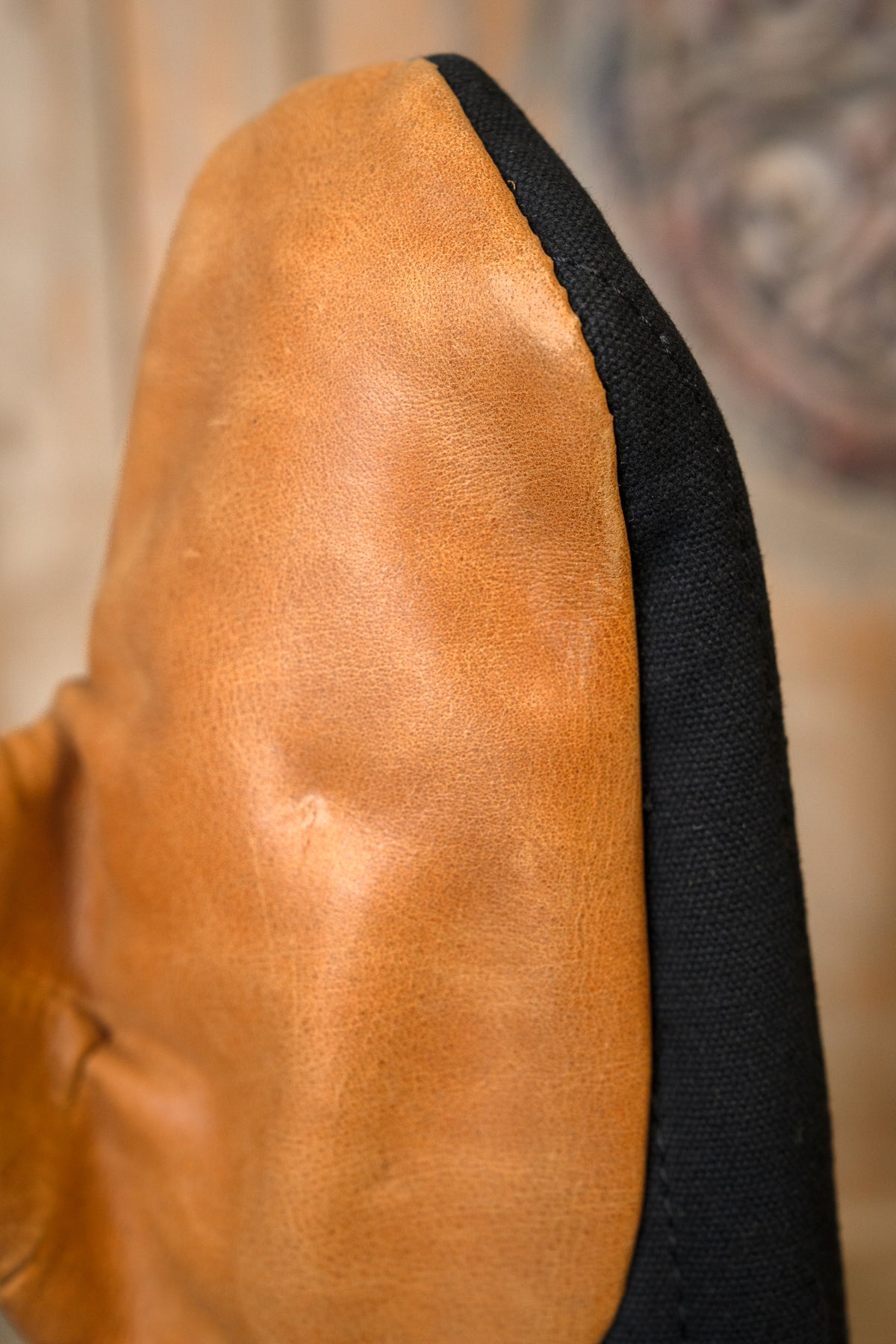 Padded mittens, muffs for reenactment, black