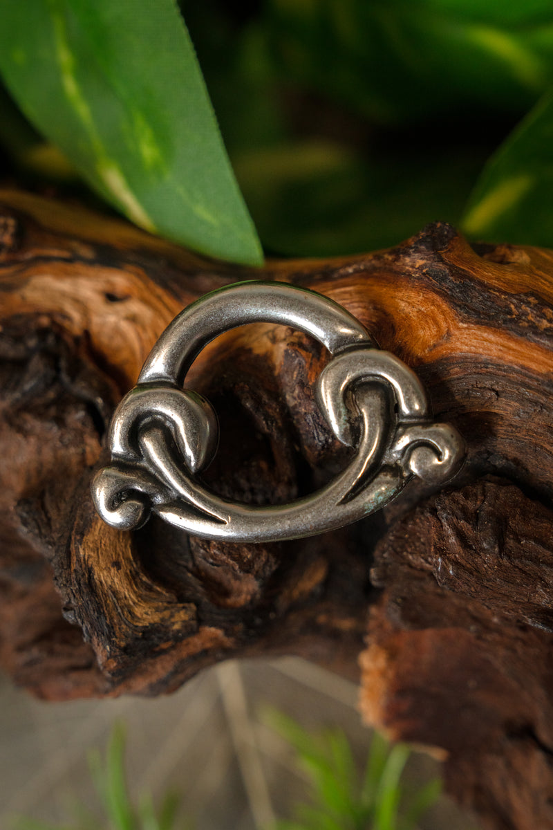 Birka ring til saxskede, forsølvet