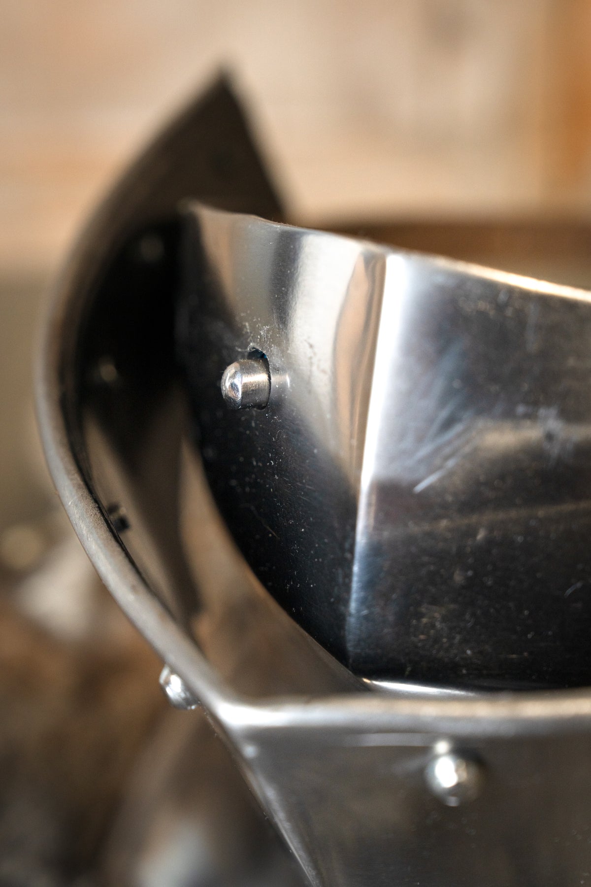 15th century Gothic bevor, 1.6 mm