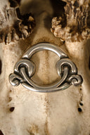 Birka ring til saxskede, forsølvet