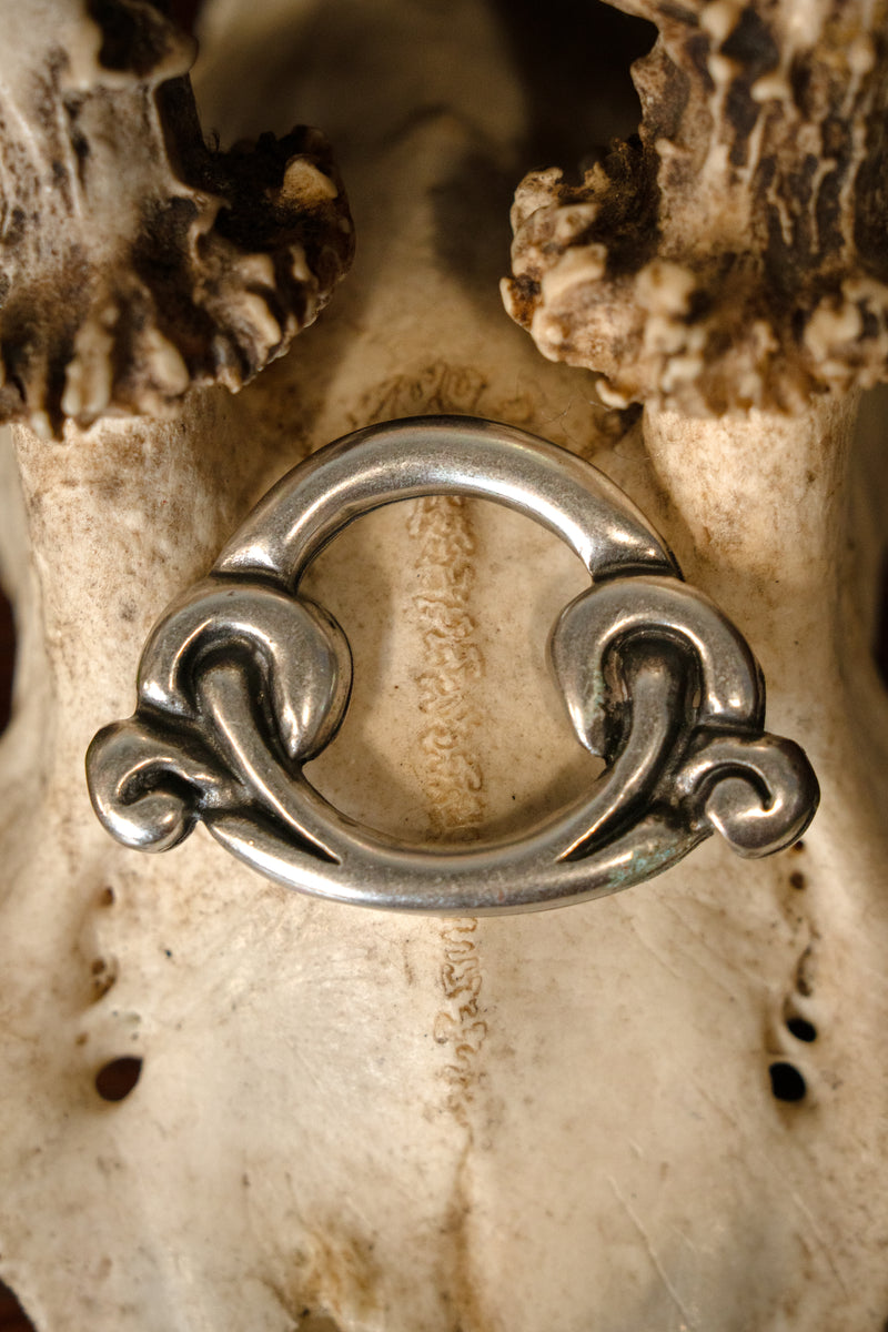 Birka ring til saxskede, forsølvet